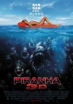 Piranha 3D poster - Sea, Sex and Blood